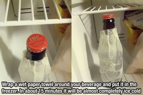 Lifehack Snabbkylda drycker